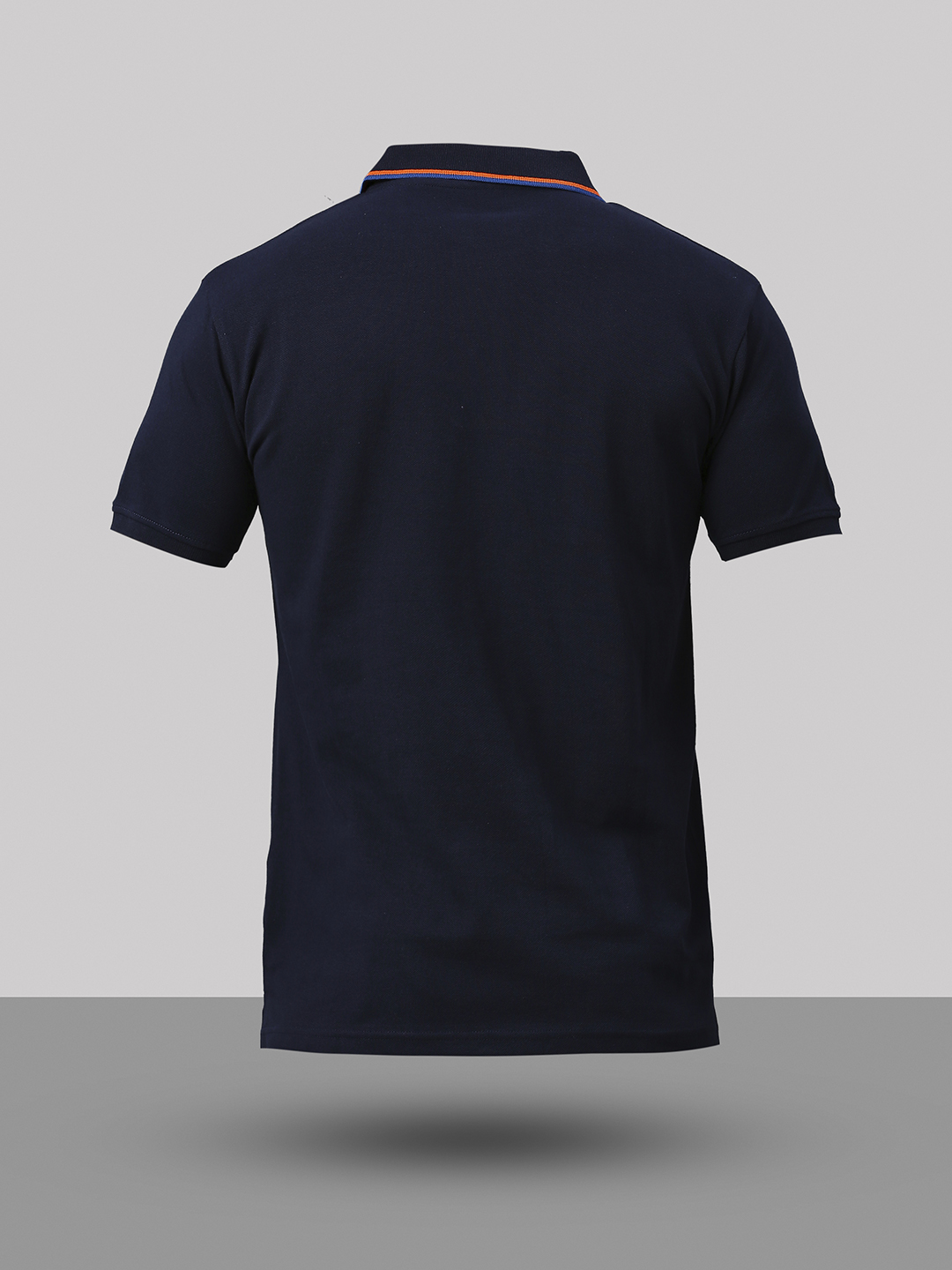 India ICC Men's T20 WC-24 Navy Blue Logo Printed Half Sleeves Polo Collar Cotton T-Shirt (9)