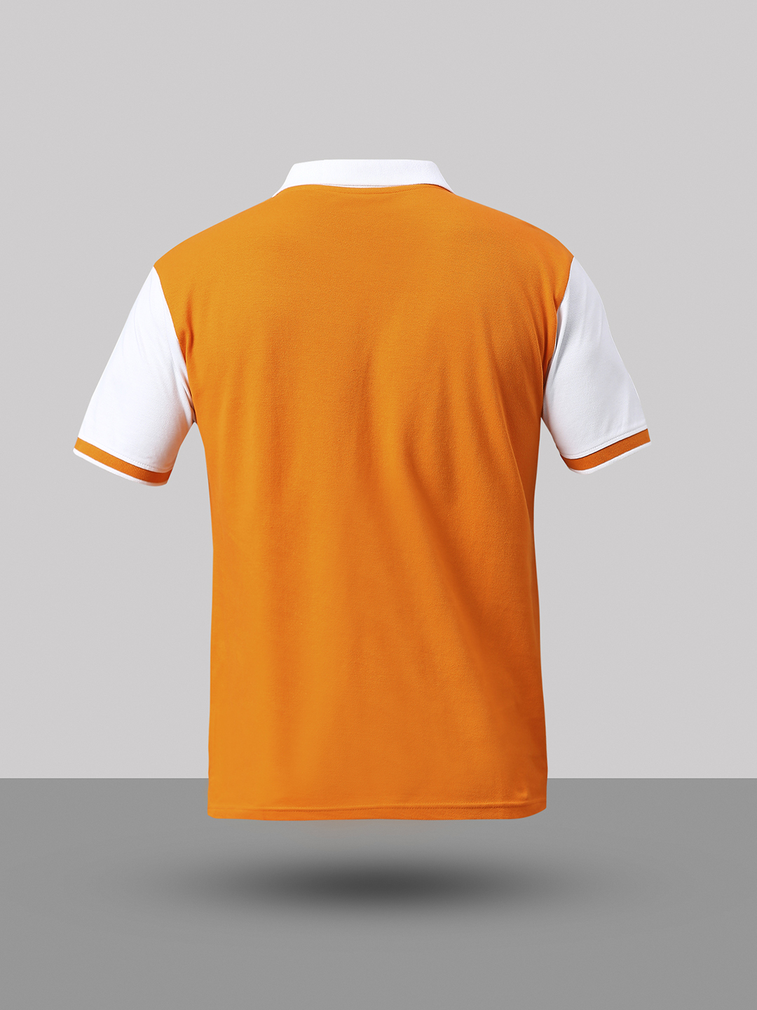India ICC Men's T20 WC-24 Orange and White Printed Half Sleeves Polo Collar Cotton T-Shirt (9)