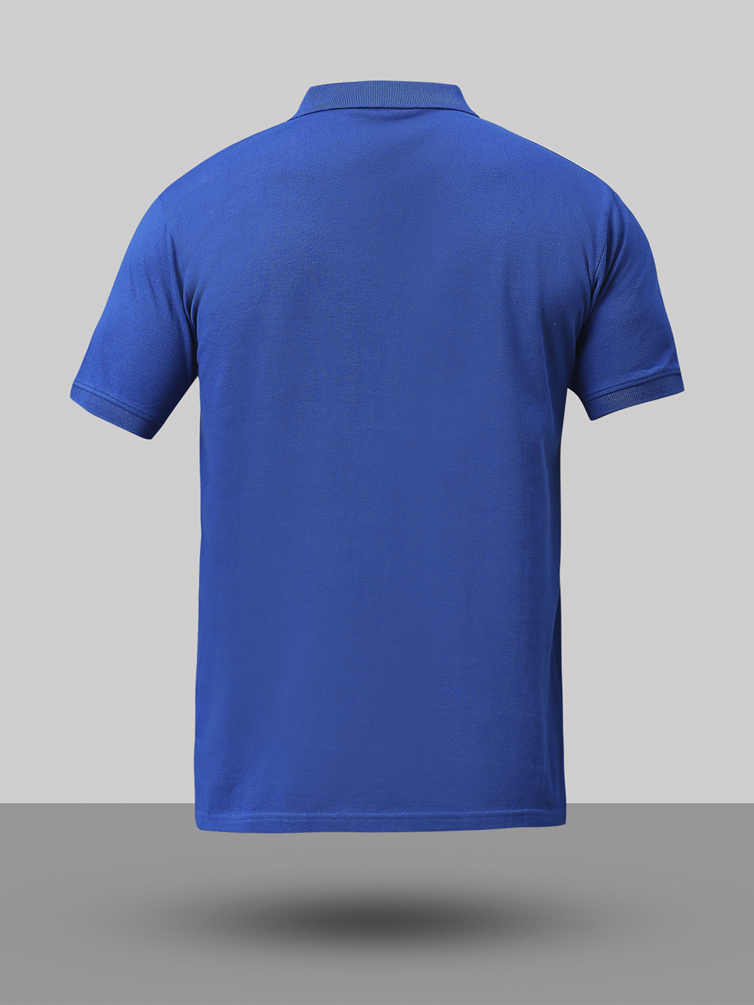 India ICC Men's T20 WC-24 Royal and White Colourblocked Half Sleeves Polo Collar Cotton T-Shirt (10)