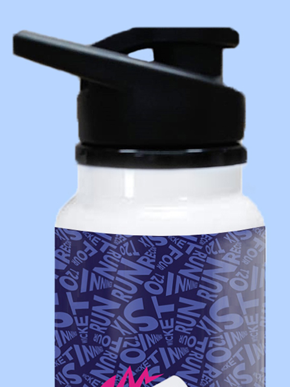 India ICC Men's T20 WC-24 Team India Blue and Pink Printed Stainless Steel Sipper - 750 ML (4)