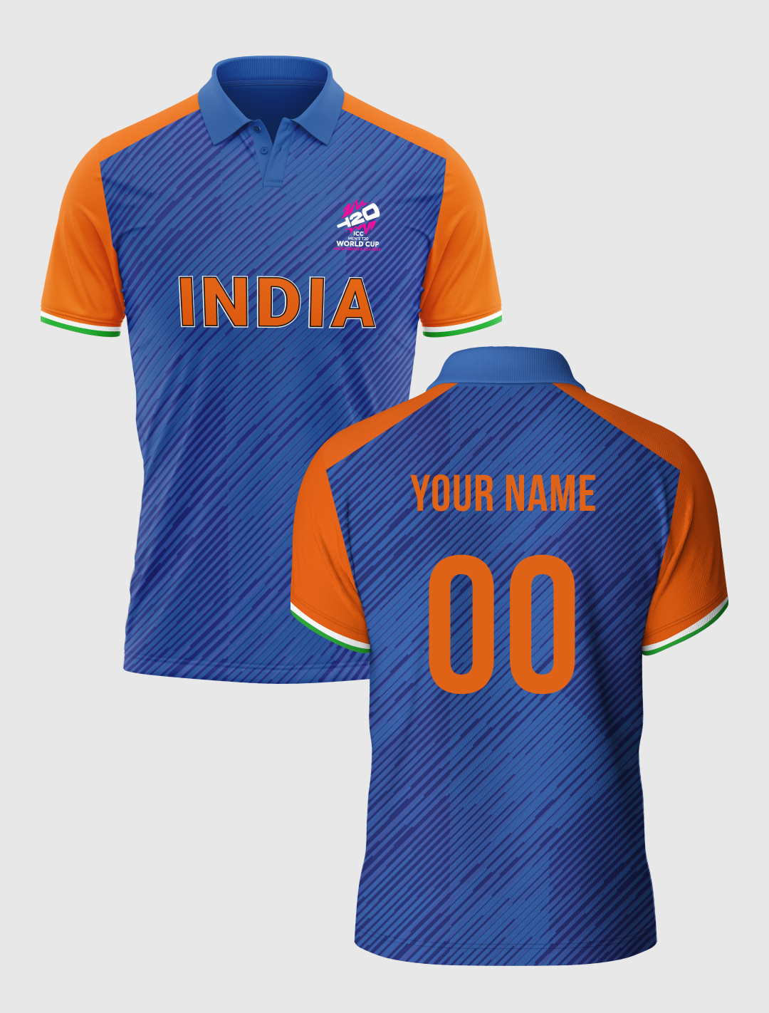 India ICC Men's T20 WC-24 Team India Lookalike Fan Jersey - Customised (2)