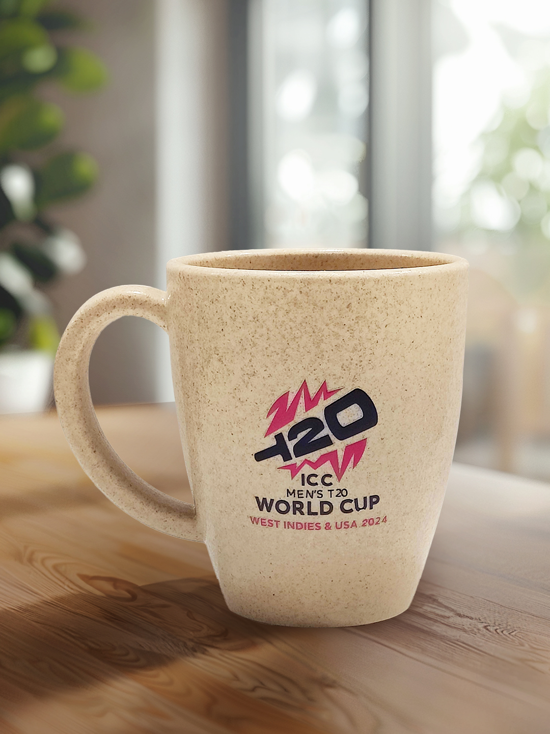 India ICC Men's T20 WC-24 Team India White and Pink Printed Eco-friendly Mug 325 ML (2)