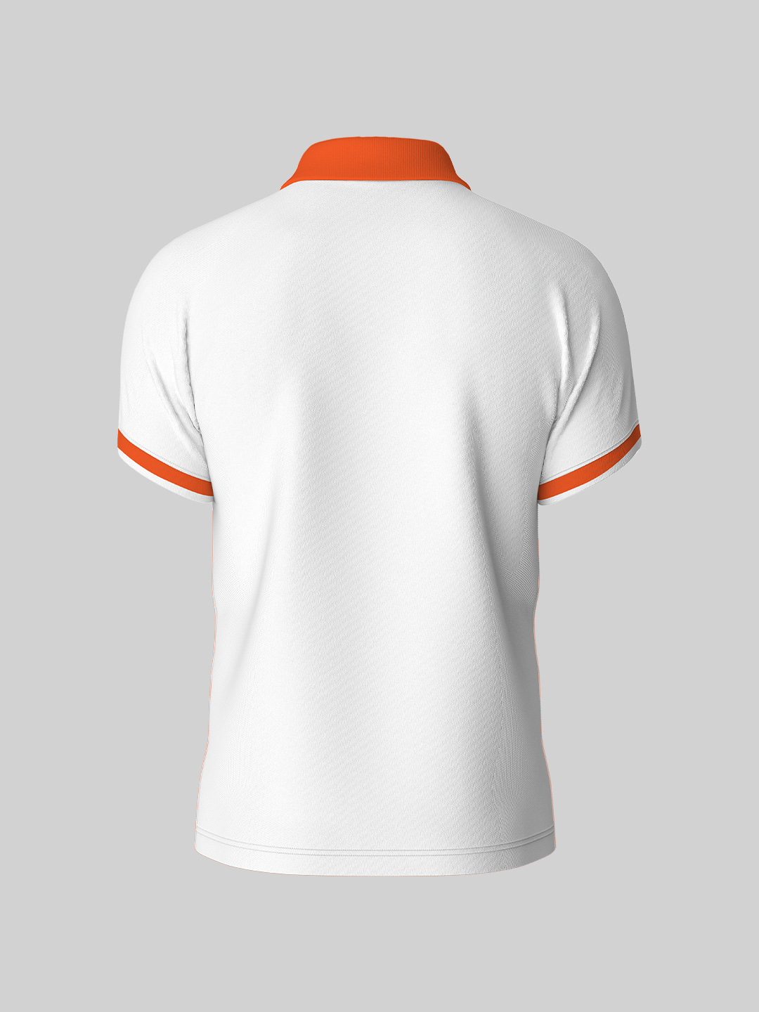 Orange t shirt collar store