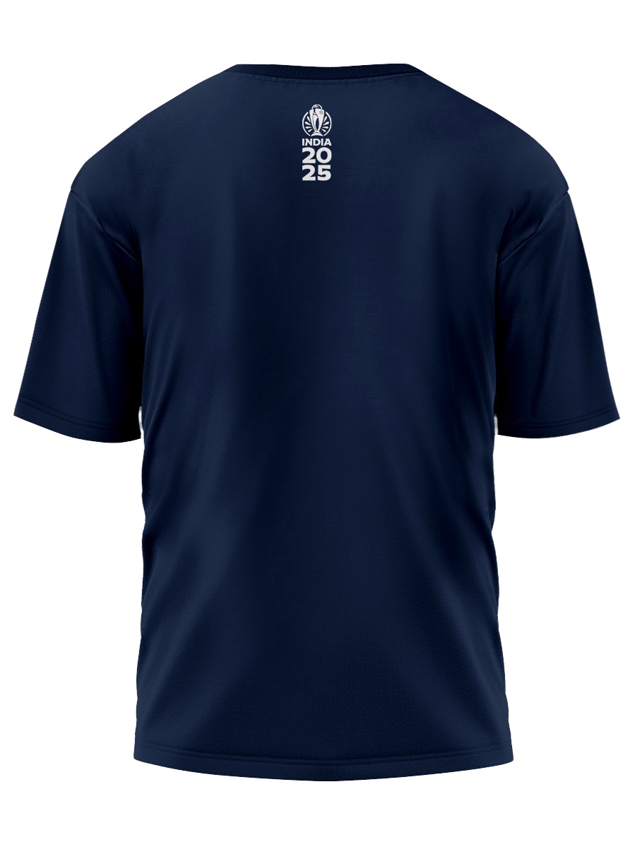 India ICC Women's Cricket World Cup 2025 Unisex Navy Blue Oversized Cotton T-Shirt (4)