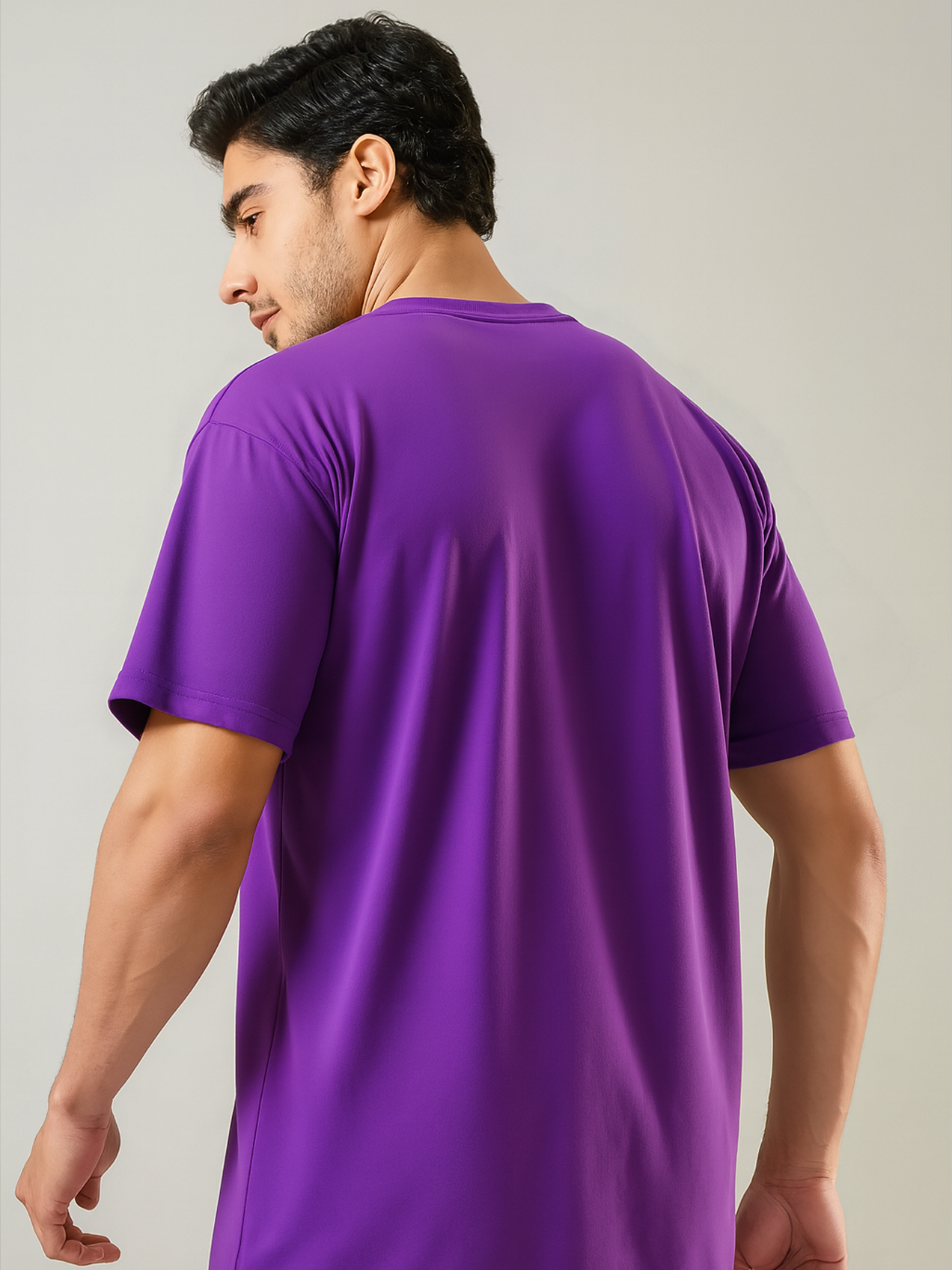 India ICC Women's Cricket World Cup 2025 Unisex Purple Graphic Printed Oversized Cotton T-Shirt (2)