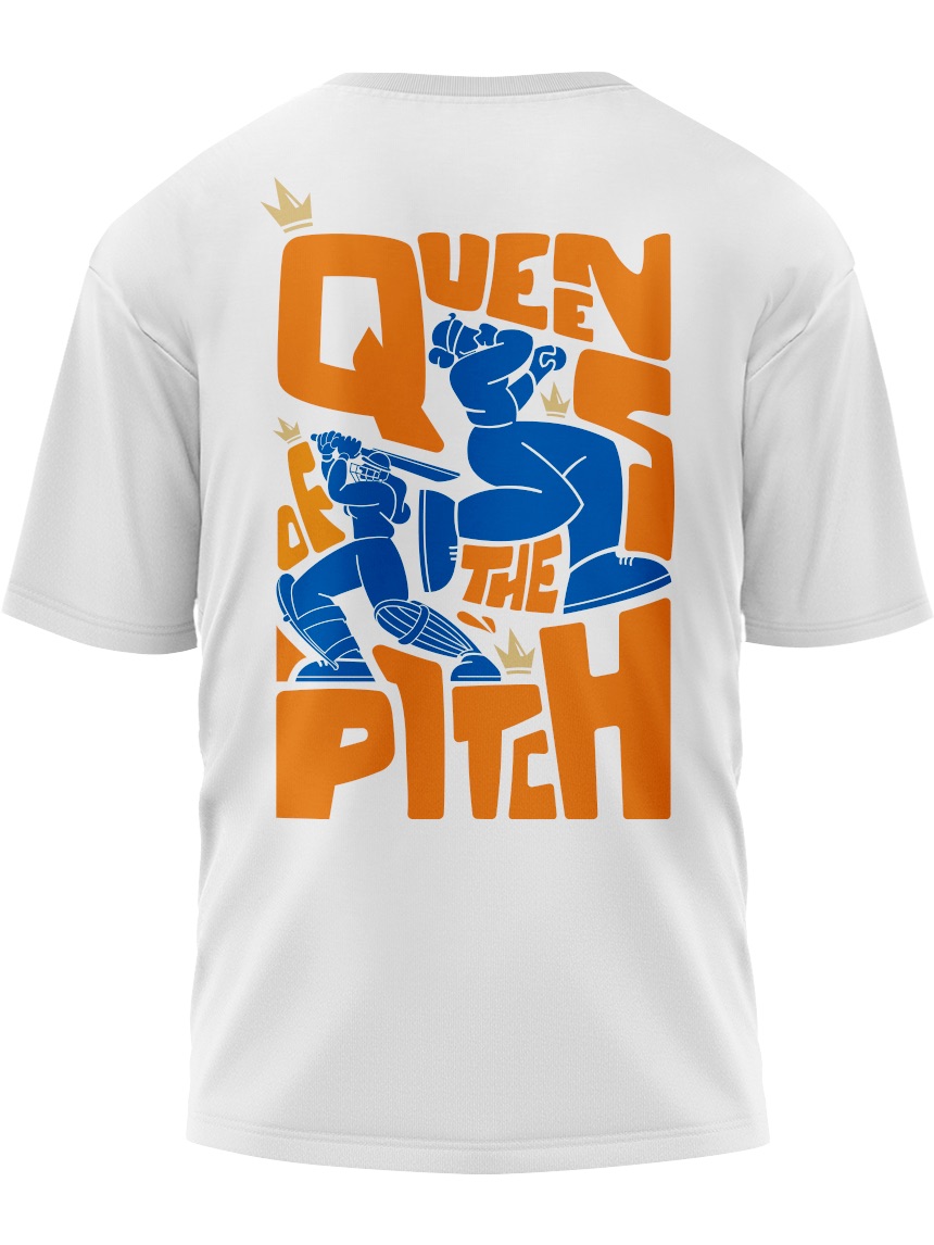 India ICC Women's Cricket World Cup 2025 Unisex Queen's of the Pitch Oversized T-Shirt (6)