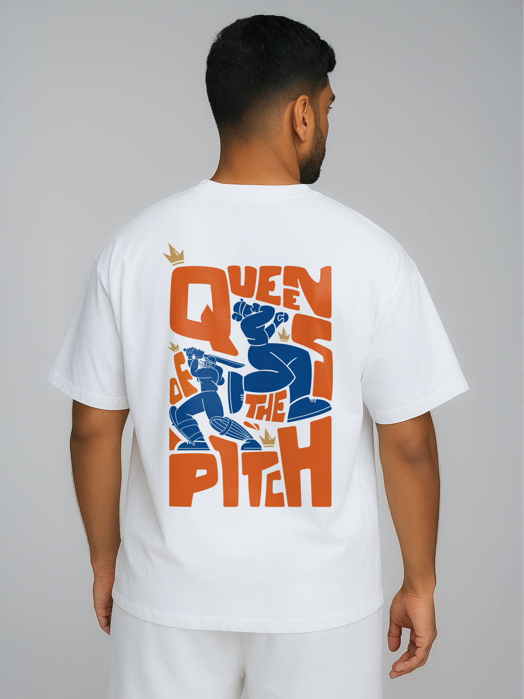 India ICC Women's Cricket World Cup 2025 Unisex Queen's of the Pitch Oversized T-Shirt (4)