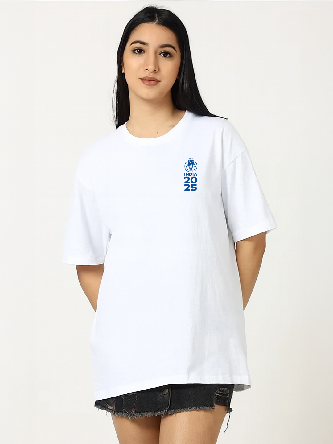 India ICC Women's Cricket World Cup 2025 Unisex Queen's of the Pitch Oversized T-Shirt