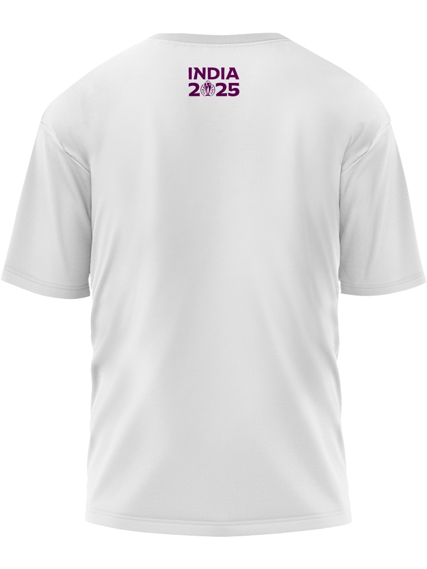 India ICC Women's Cricket World Cup 2025 Unisex White Graphic Printed Oversized Cotton T-Shirt (6)
