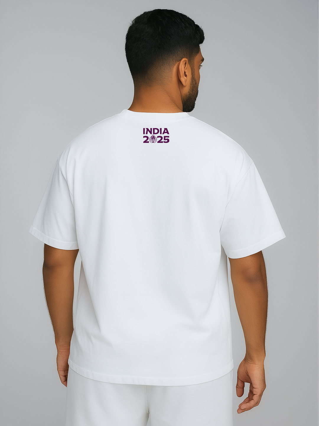 India ICC Women's Cricket World Cup 2025 Unisex White Graphic Printed Oversized Cotton T-Shirt (4)
