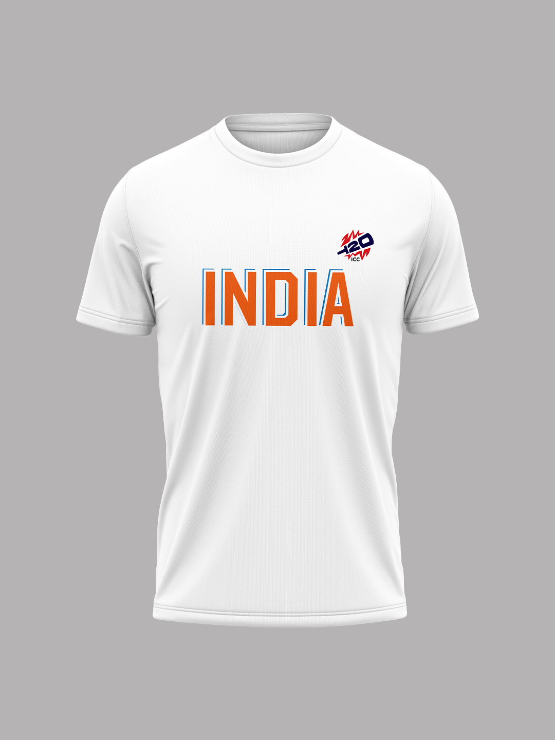 ICC Women's T20 WC-24 White Typography Printed Cotton T-Shirt