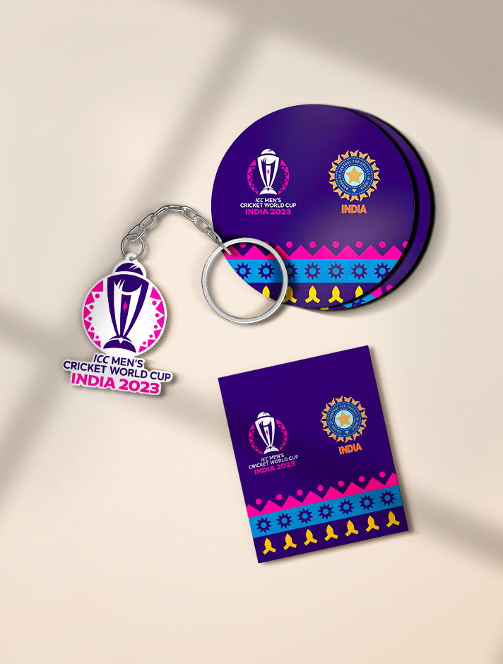 India India Combo Pack - Fridge Magnet, Coaster and Keychain (1)