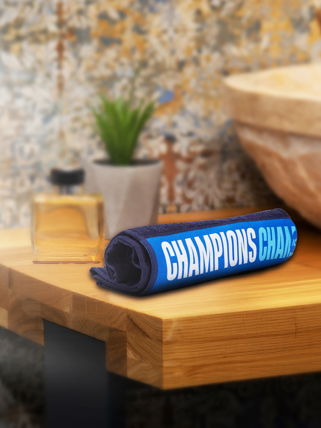 India ICC Champions Trophy 2025 - Printed Bath Towel, Premium 100% Cotton Terry Towels, Extra Soft Feel, Super Absorbent (2)