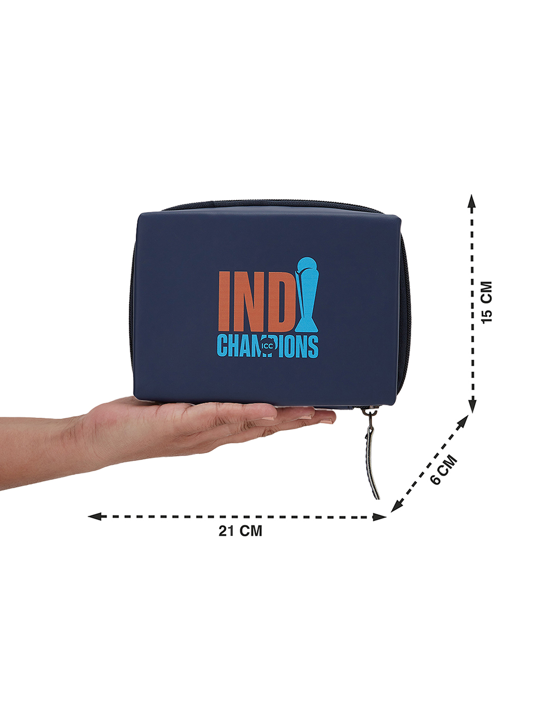 India ICC Champions Trophy 2025 - Portable Pouch for Electronics, Accessories, USB Cables, Power Bank, Gadget Organizer  (11)