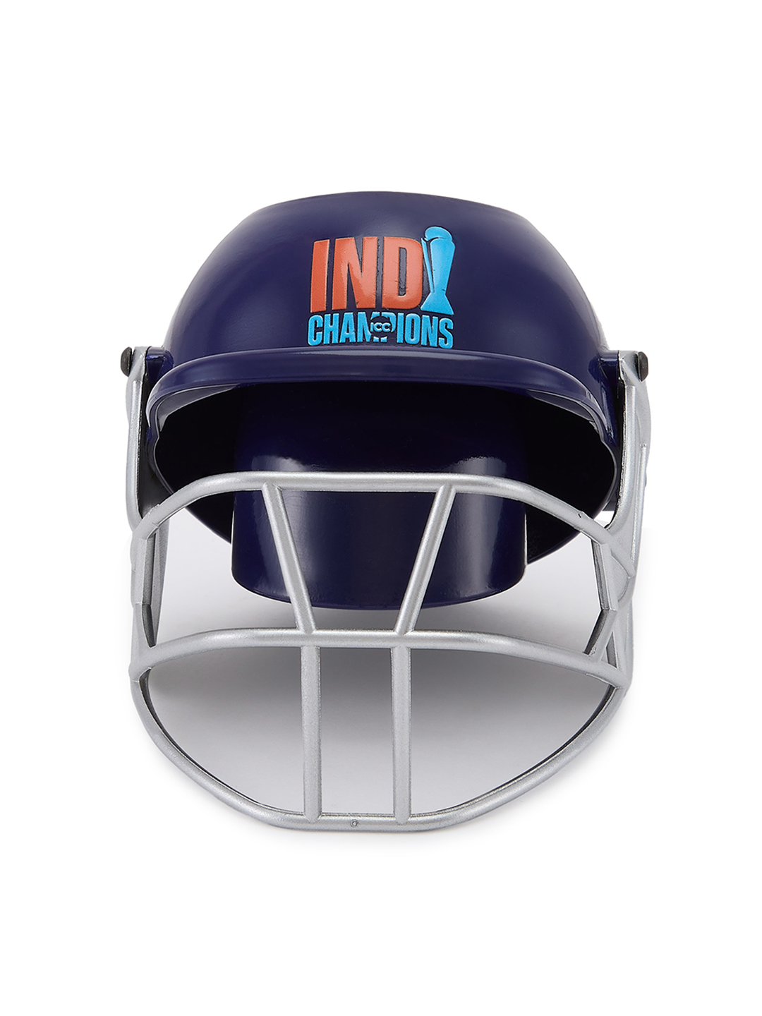 India ICC Champions Trophy 2025 - Helmet Shaped Logo Printed Pen and Pencil Stand, Pen Holder For Office and Home - Blue (4)
