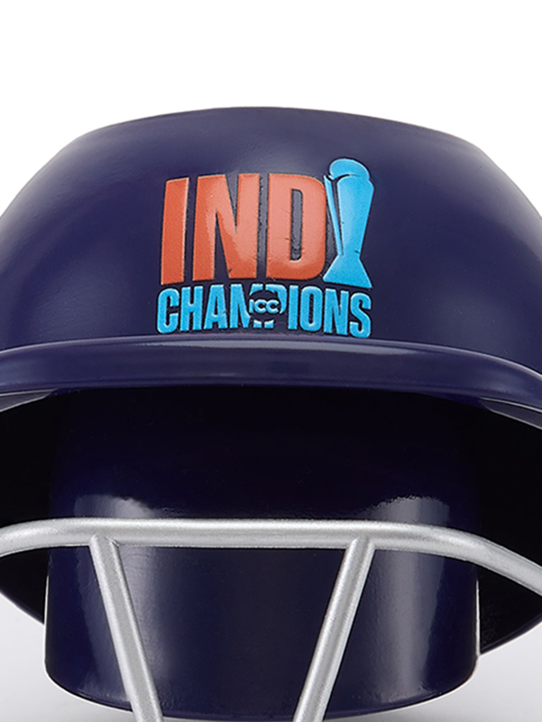 India ICC Champions Trophy 2025 - Helmet Shaped Logo Printed Pen and Pencil Stand, Pen Holder For Office and Home - Blue (9)