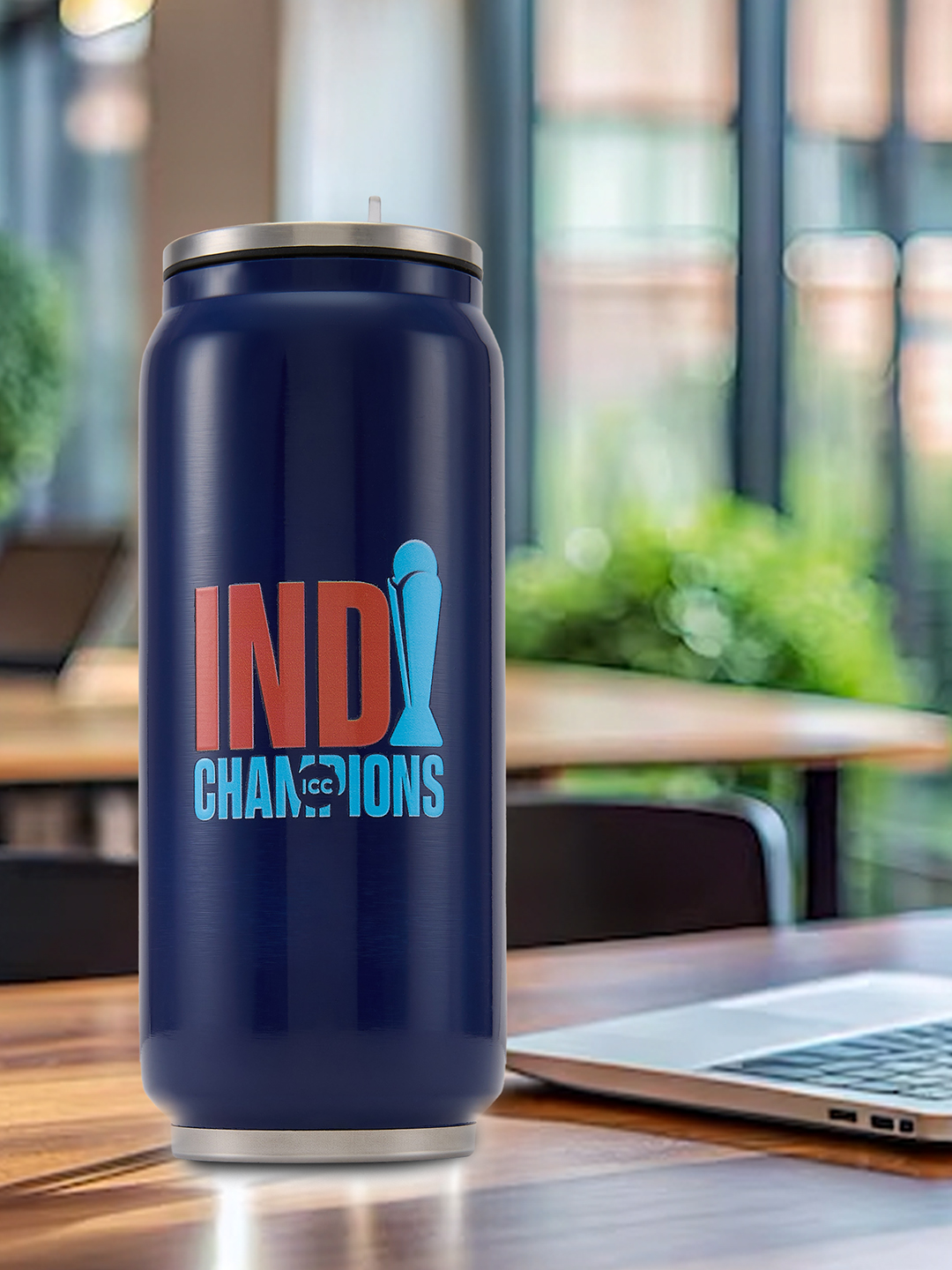 ICC Champions Trophy 2025 - Double Walled, Vacuum Insulated, Hot and Cold Beverages, Easy to Carry, Travel Coffee Mug, S