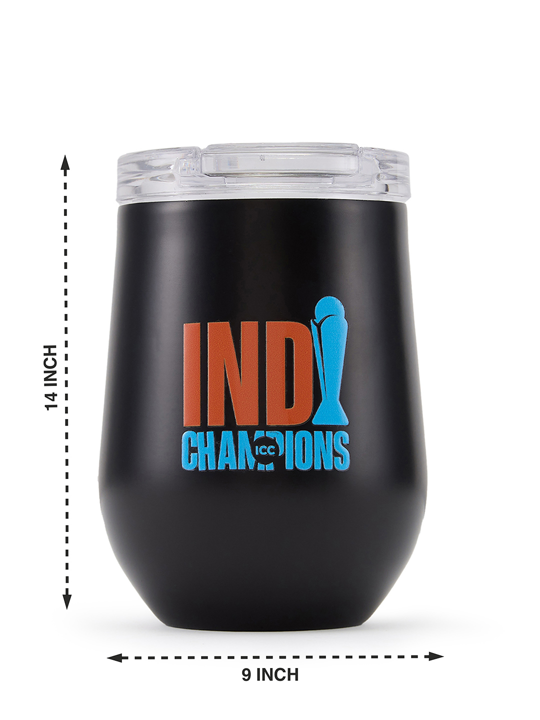 India ICC Champions Trophy 2025 - Double Walled, Vacuum Insulated, Hot and Cold Beverages, Stainless Steel Tumbler - 250 (9)