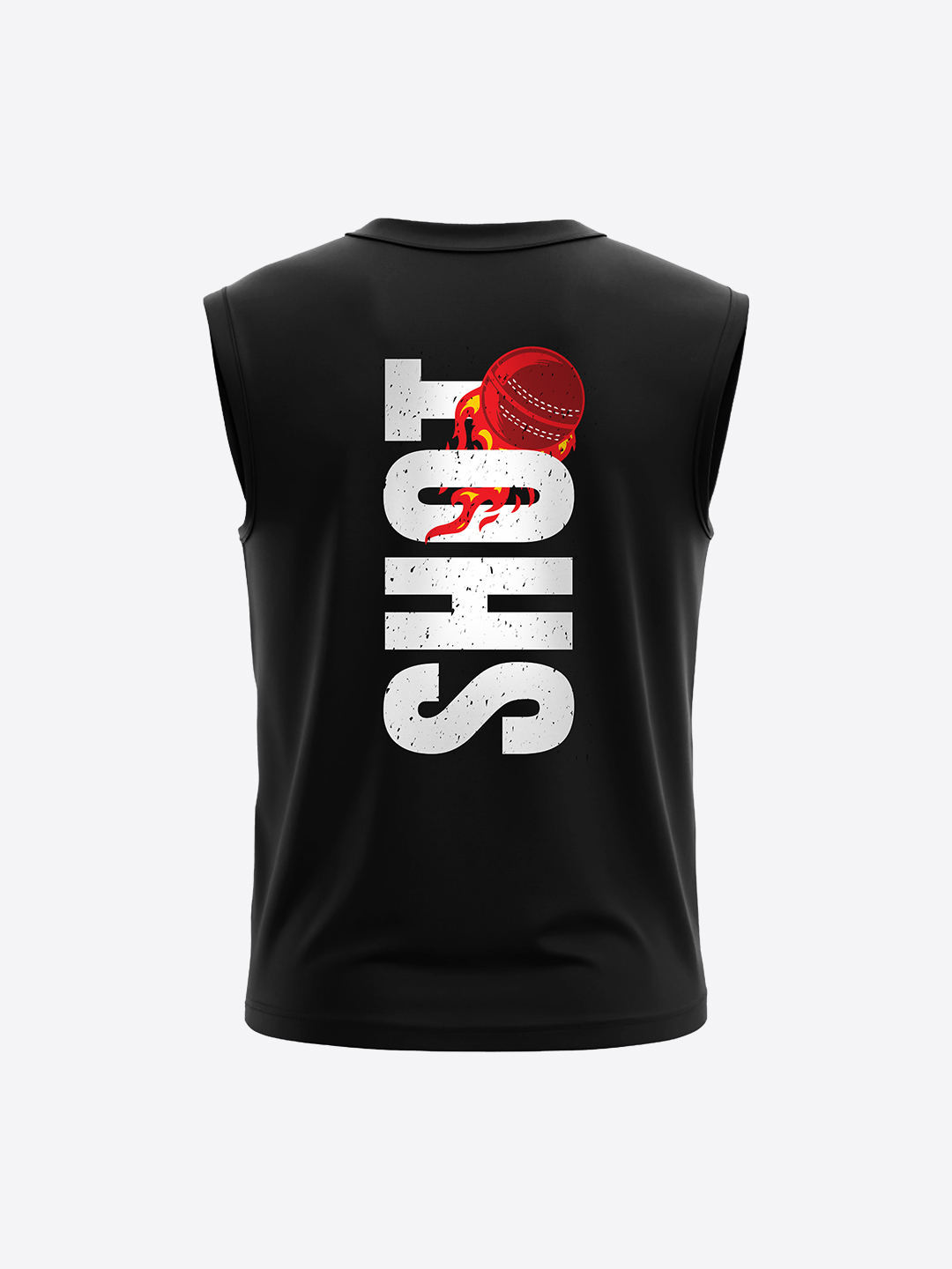 India Men Black Printed Sleeveless Round Neck Cotton Vest (3)