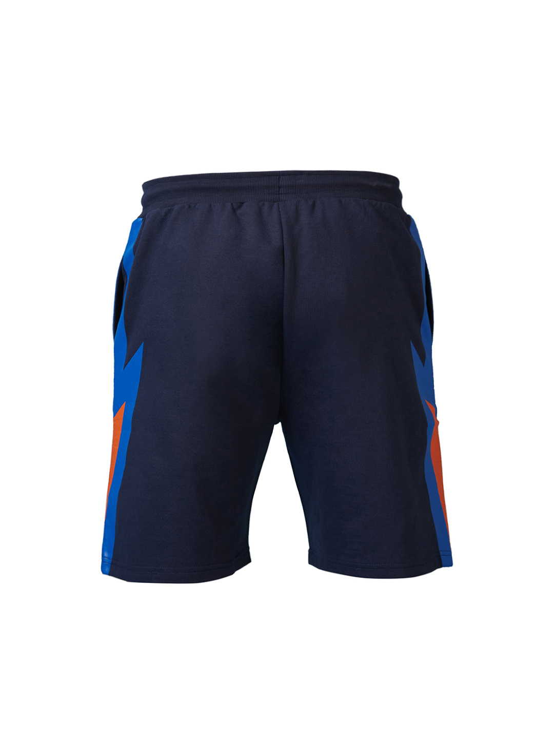 India ICC Champions Trophy 2025 Men Navy Blue Printed Mid-Rise Regular Fit Running Shorts (7)