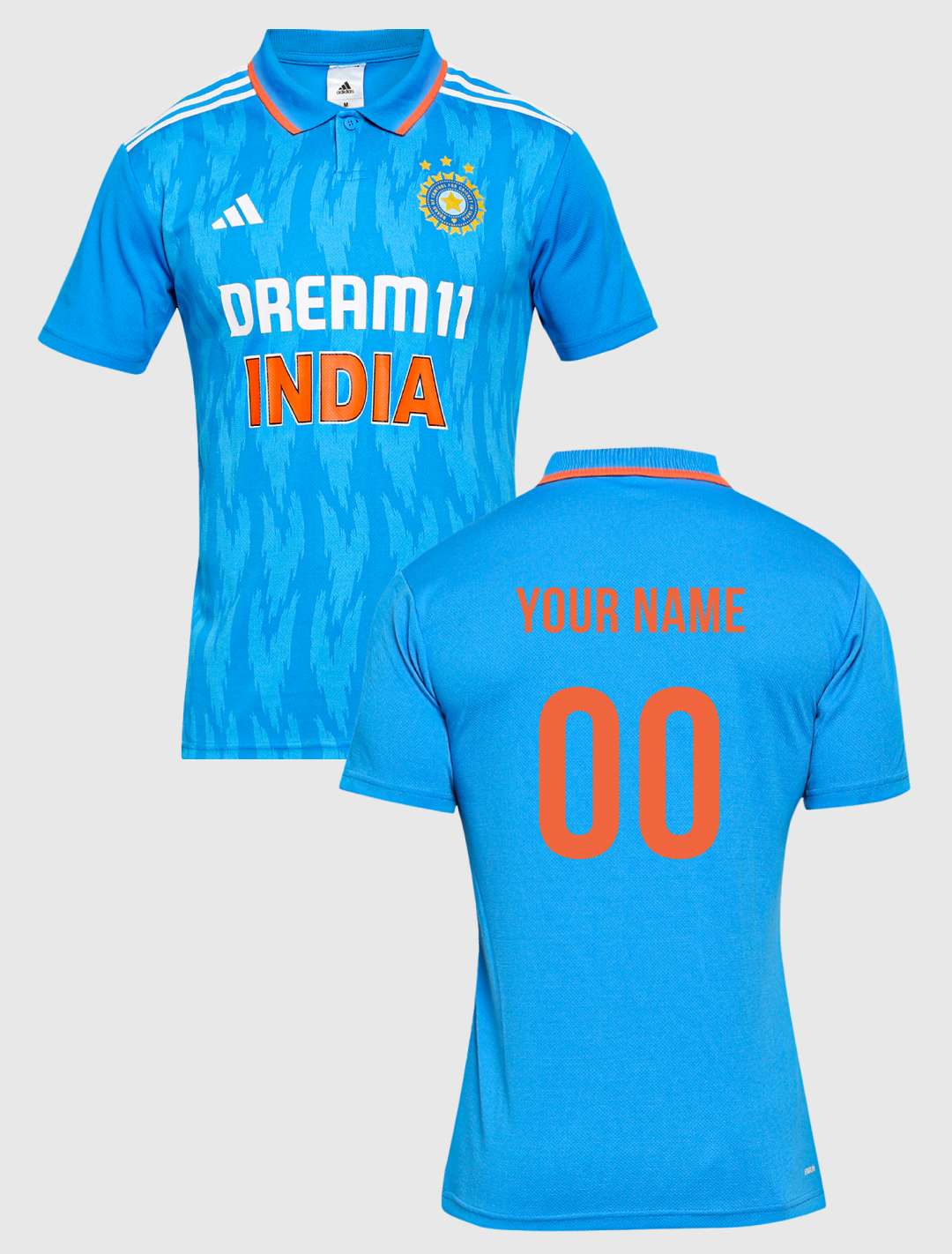 Buy Official Adidas Team India Cricket T20 International Fan Jersey Customised From Fancode Shop