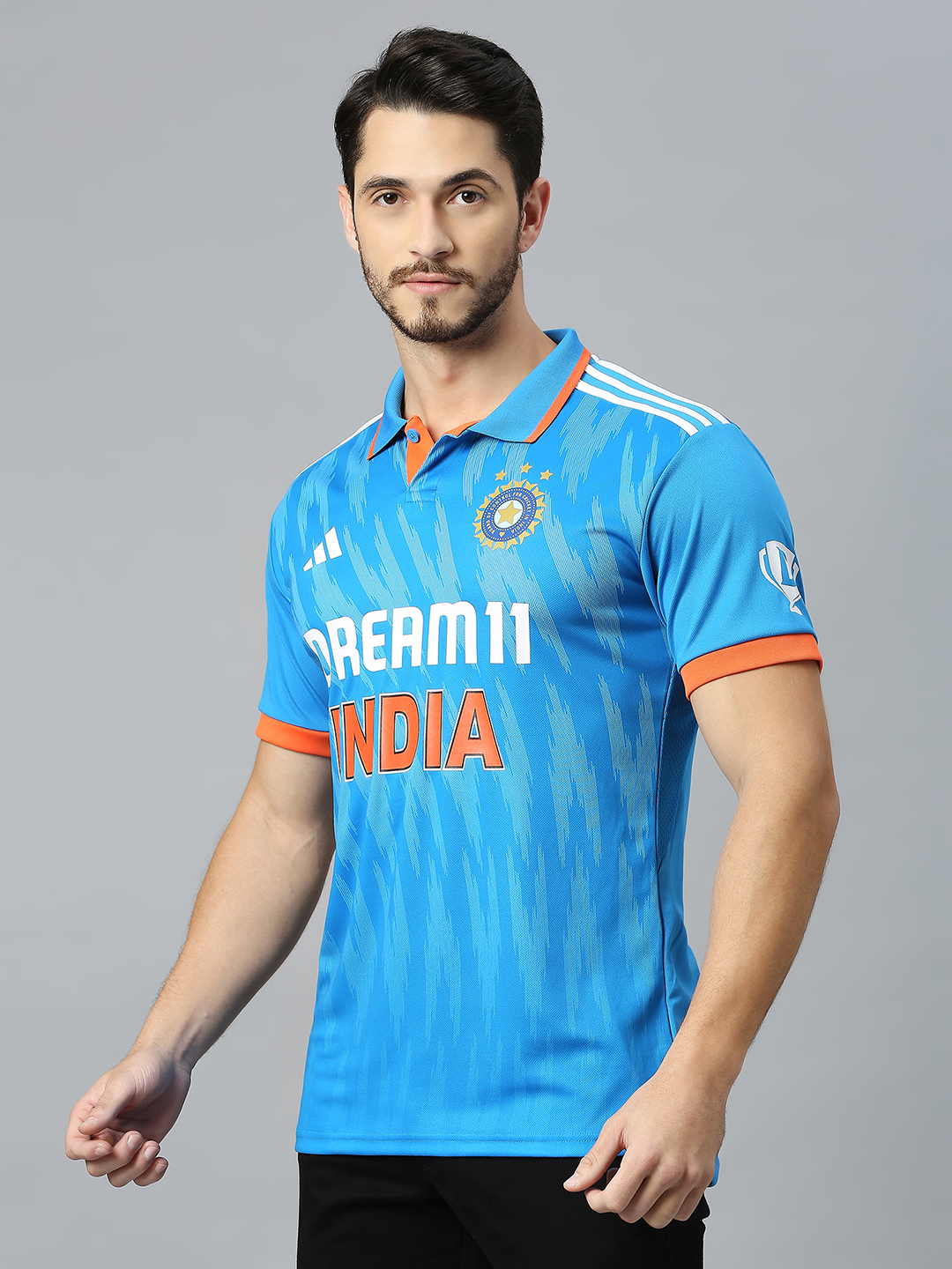 India Official Adidas Team India Cricket ODI Replica Jersey for Men - Customised (6)