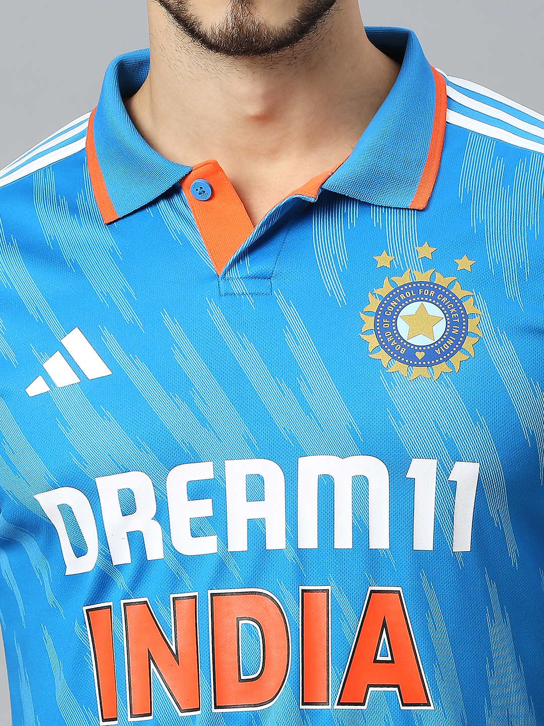 India Official Adidas Team India Cricket ODI Replica Jersey for Men - Customised (8)