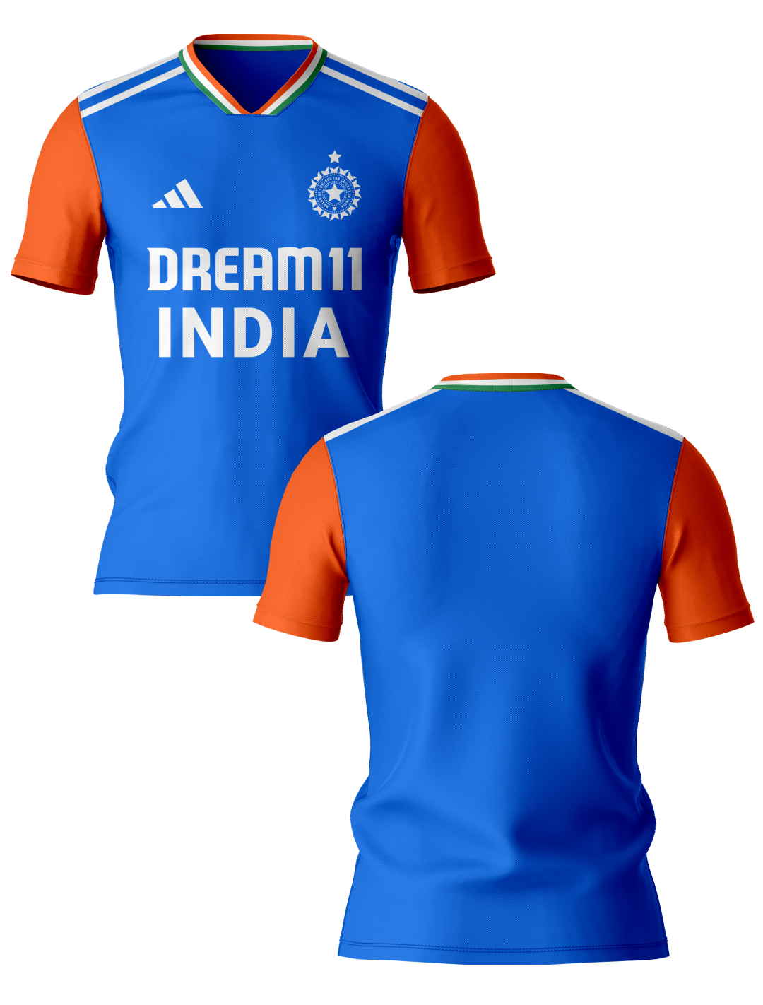 India Official Adidas Team India Cricket T20 International Fan Jersey - Customised (6)