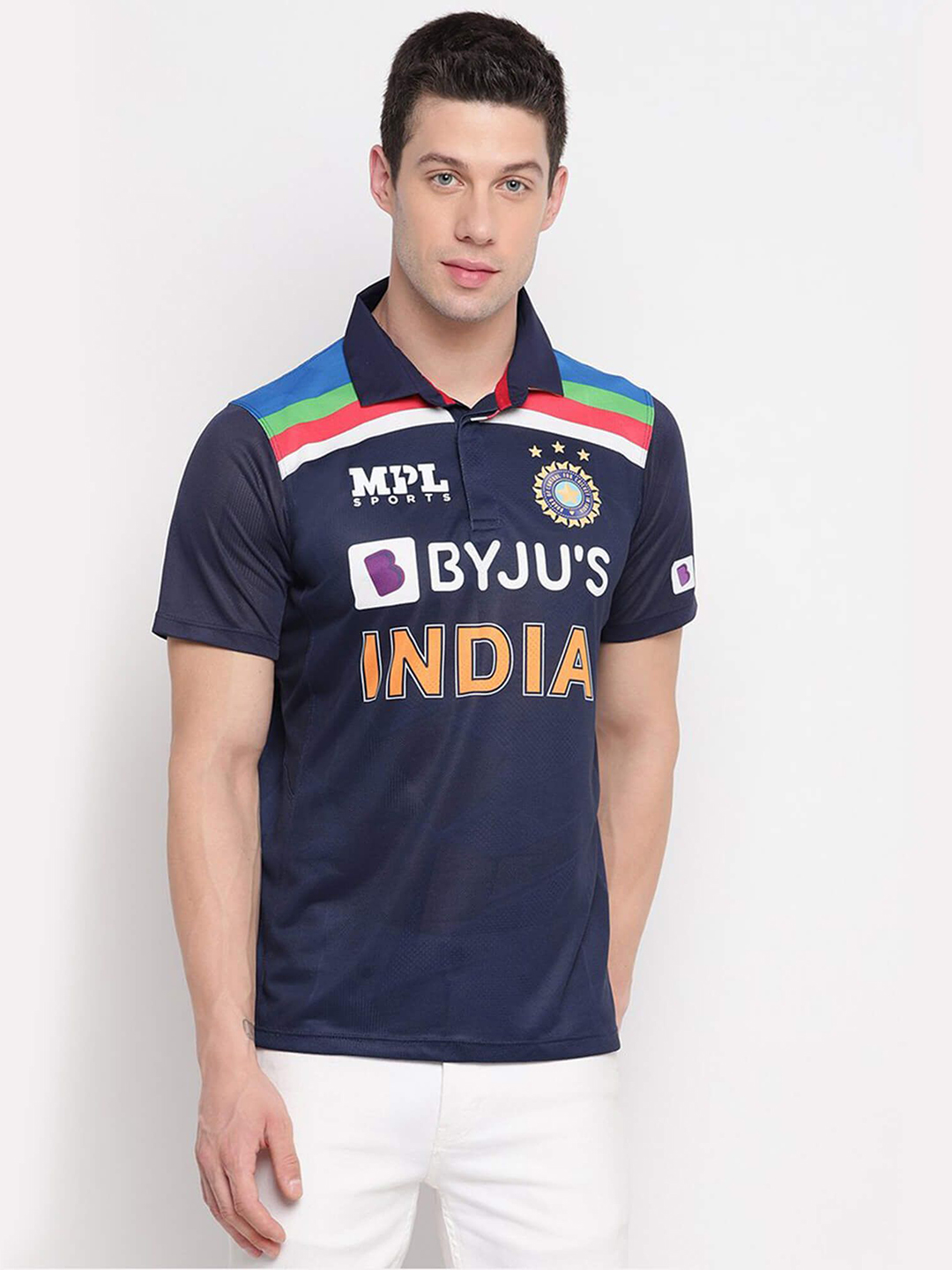 India Official MPL Sports Team India Retro Limited Over Jersey Rohit Sharma