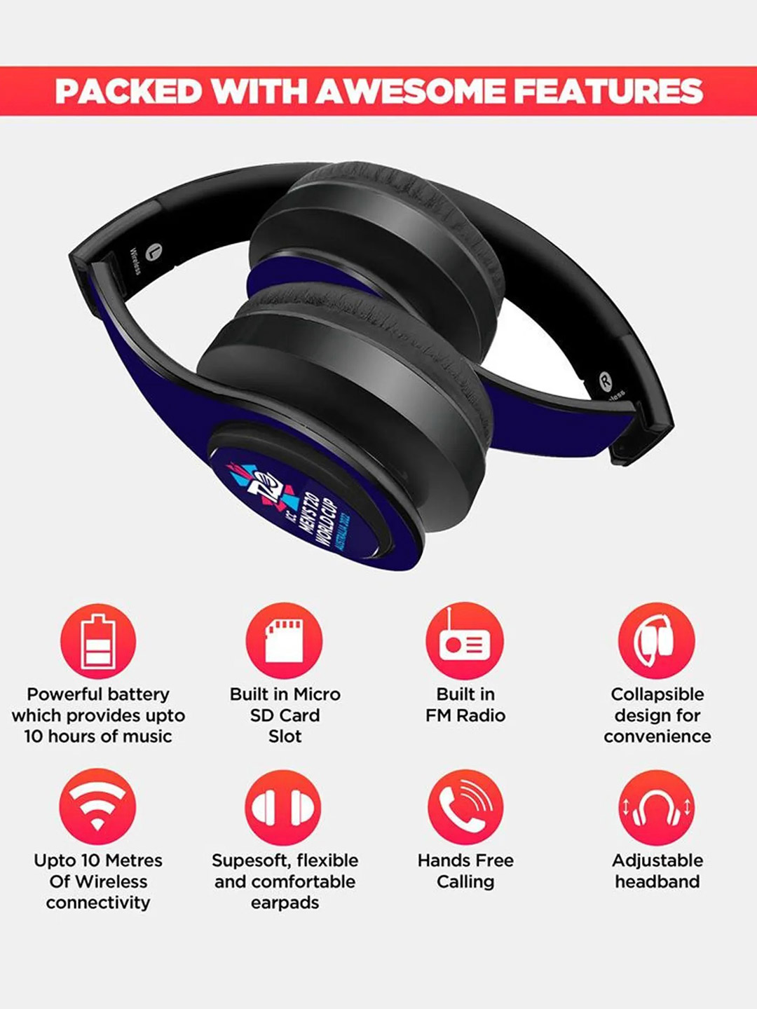 India Team India ICC T20 Headphones (1)