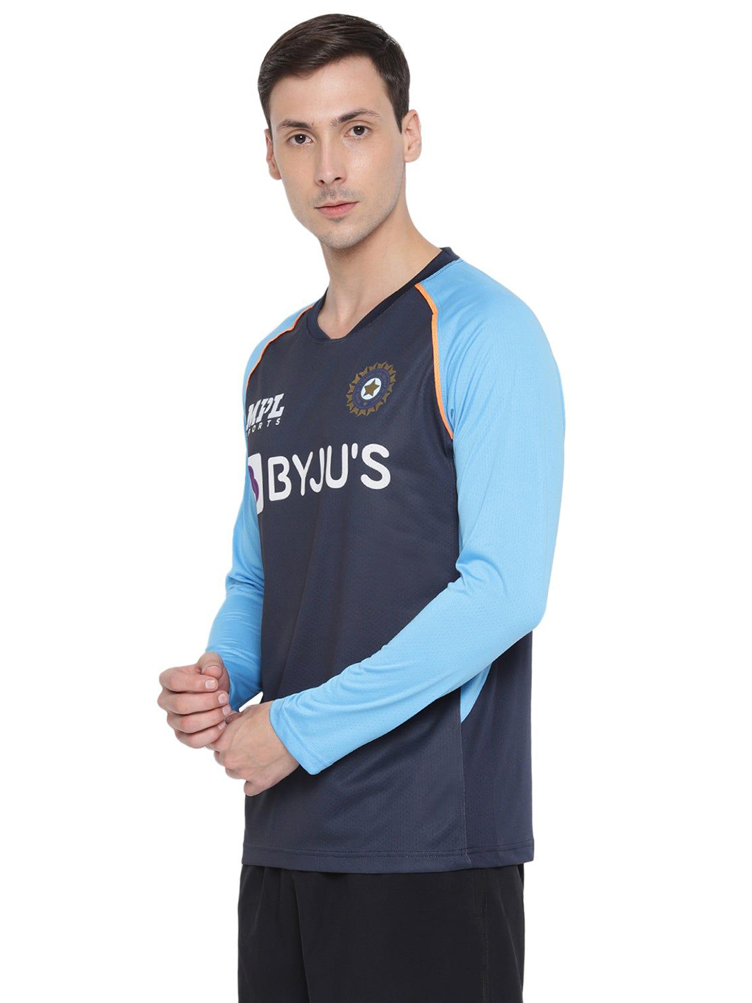 India Team India Sky Blue Full Sleeve Fan Training Jersey (3)