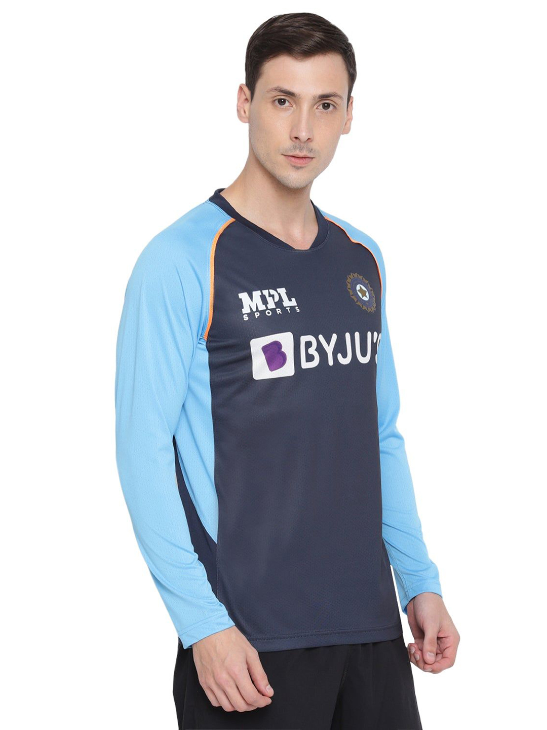 India Team India Sky Blue Full Sleeve Fan Training Jersey (4)
