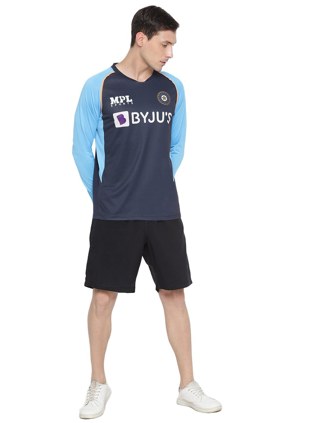 India Team India Sky Blue Full Sleeve Fan Training Jersey (5)