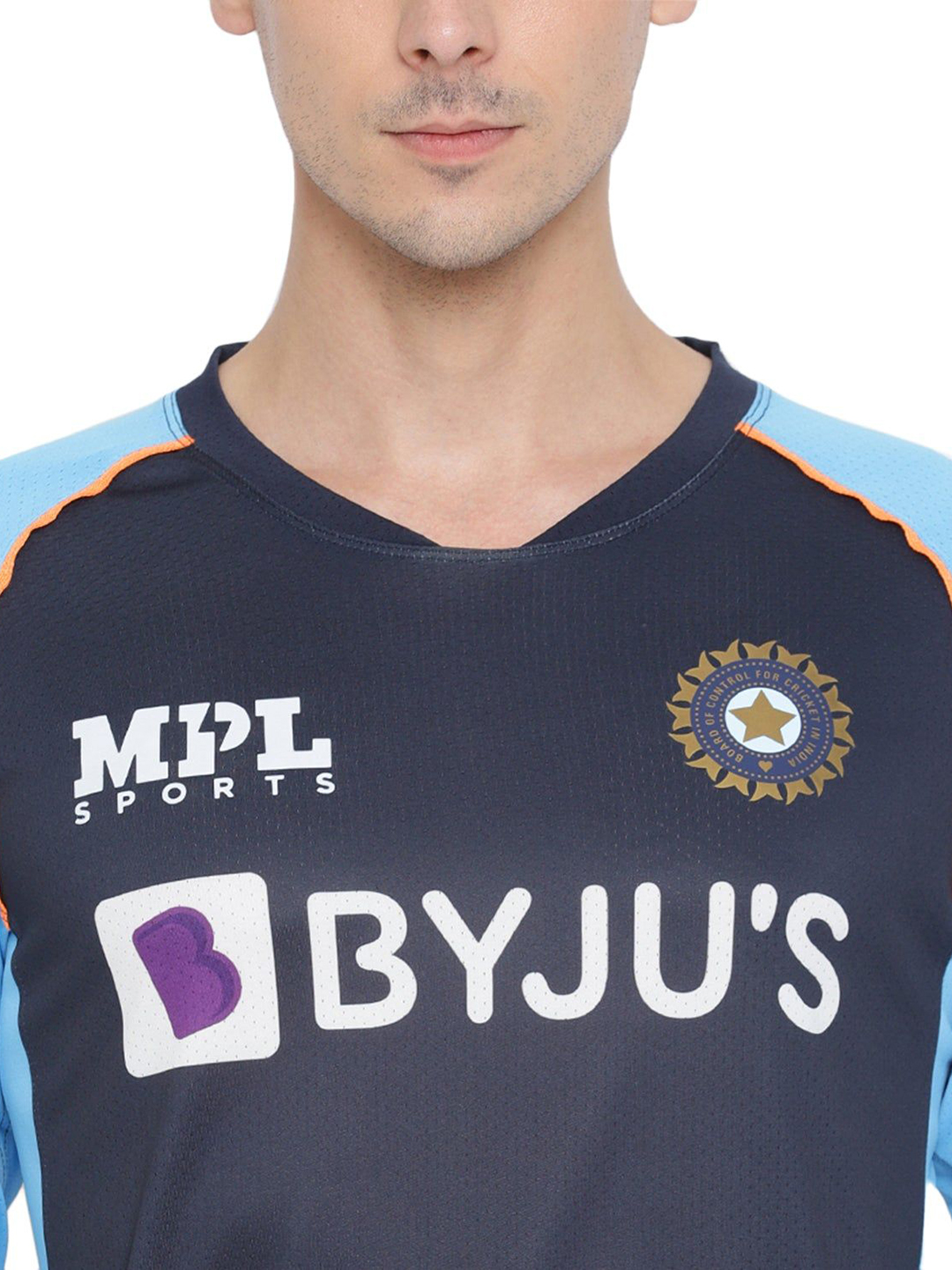 India Team India Sky Blue Full Sleeve Fan Training Jersey (6)