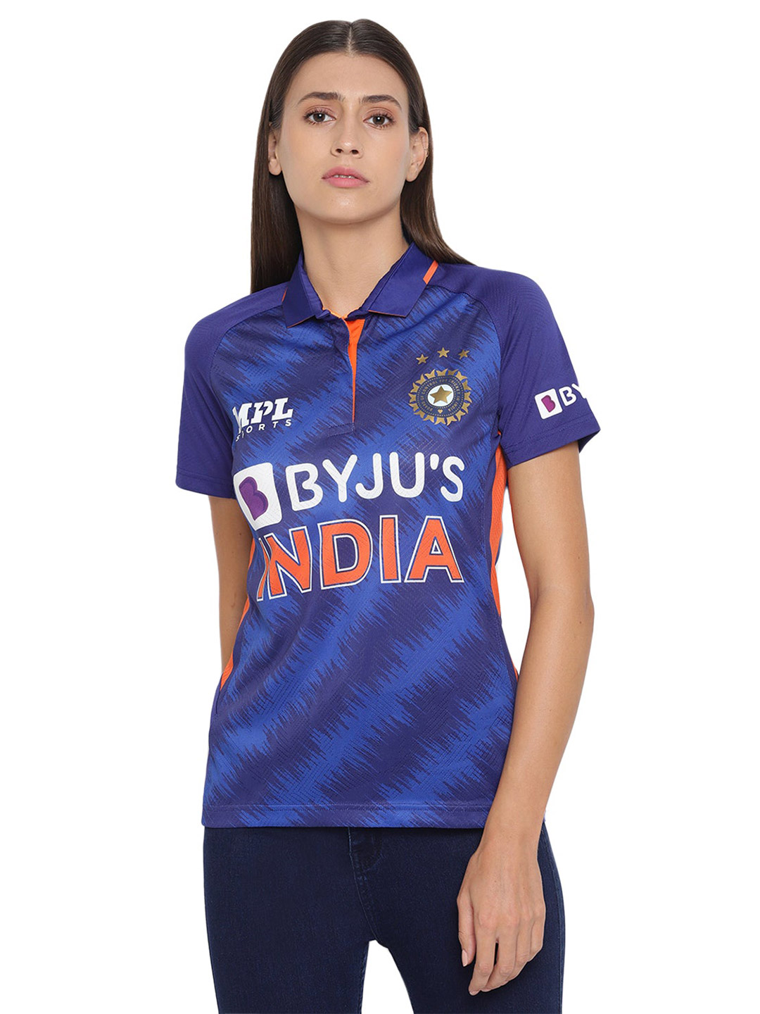 India Team India Women's Regular Fit Fan Jersey (1)