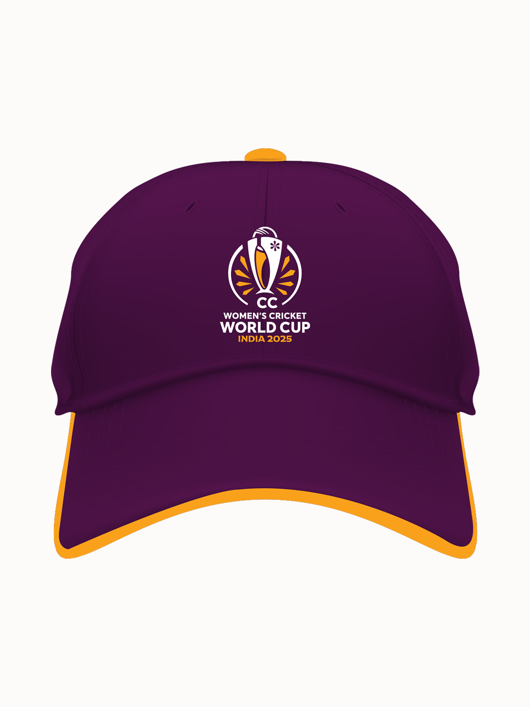 India Unisex Wine Embroidered Printed Cotton Cap with Adjustable Closure