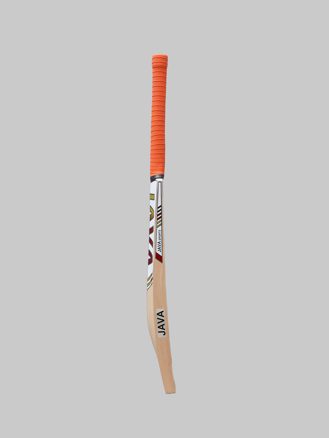 Java Brisk 1 Premium Hand Selected Kashmir Willow Cricket Bat - Red/Yellow (3)