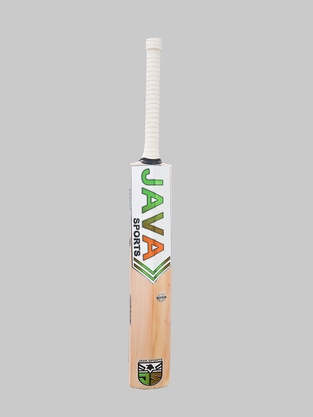 Java Brisk 2 Kashmir Willow Seasoned Cricket Bat - Green/Orange (3)