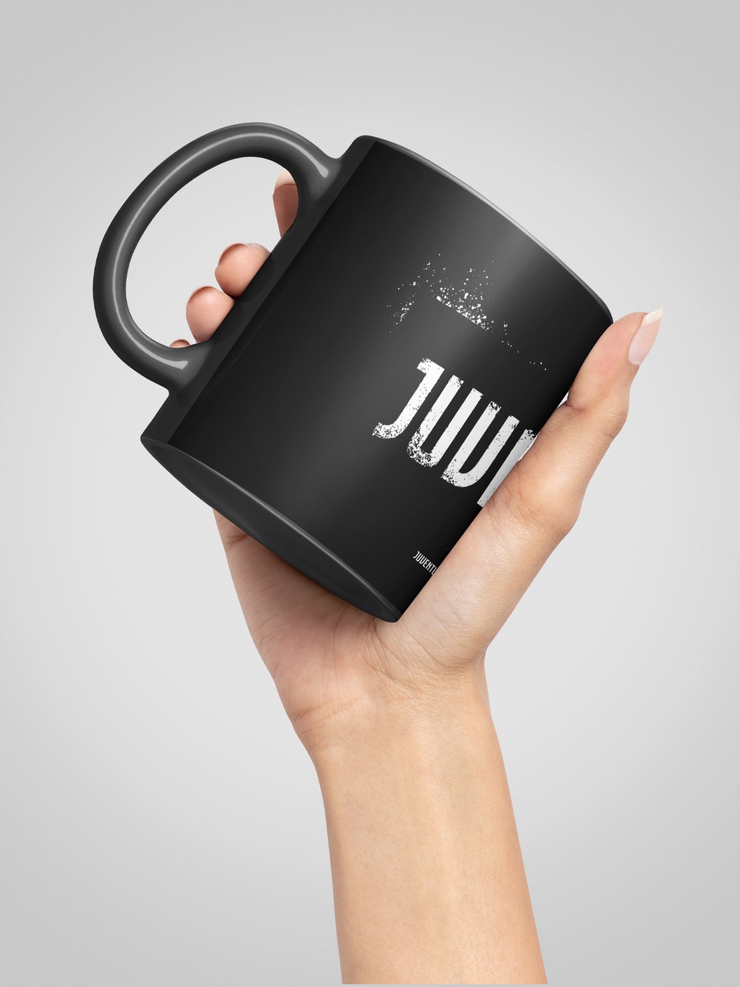 Juventus F.C. Black and White Printed Ceramic Coffee Mug  - 325 ML (Pack of 1) (4)