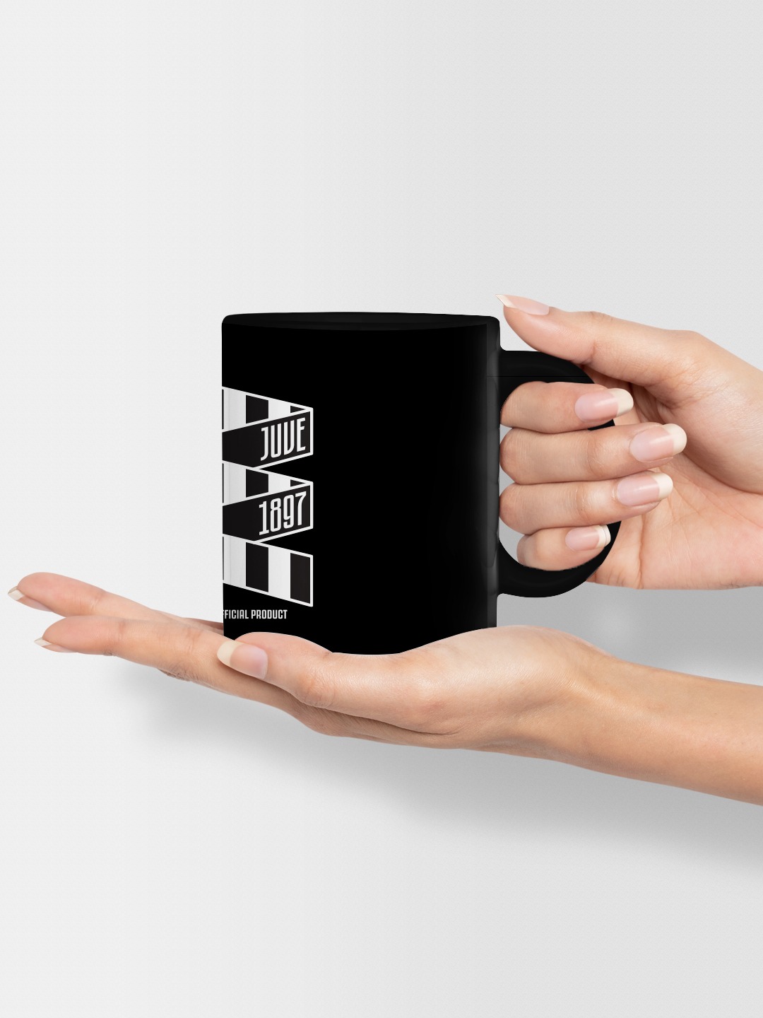Juventus F.C. Black and White Printed Ceramic Coffee Mug - 325 ML (Pack of 1) (6)