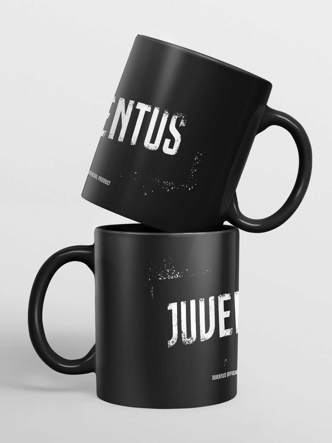 Black and White Printed Ceramic Coffee Mug  - 325 ML (Pack of 1)