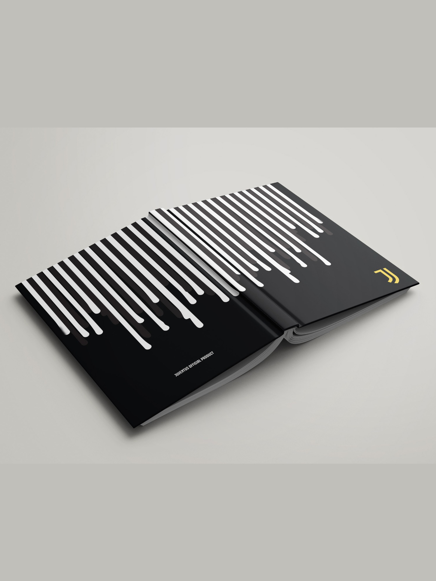 Juventus F.C. Black and White Printed  Hard Cover A5 Ruled Notebook (Pack of 1) (3)