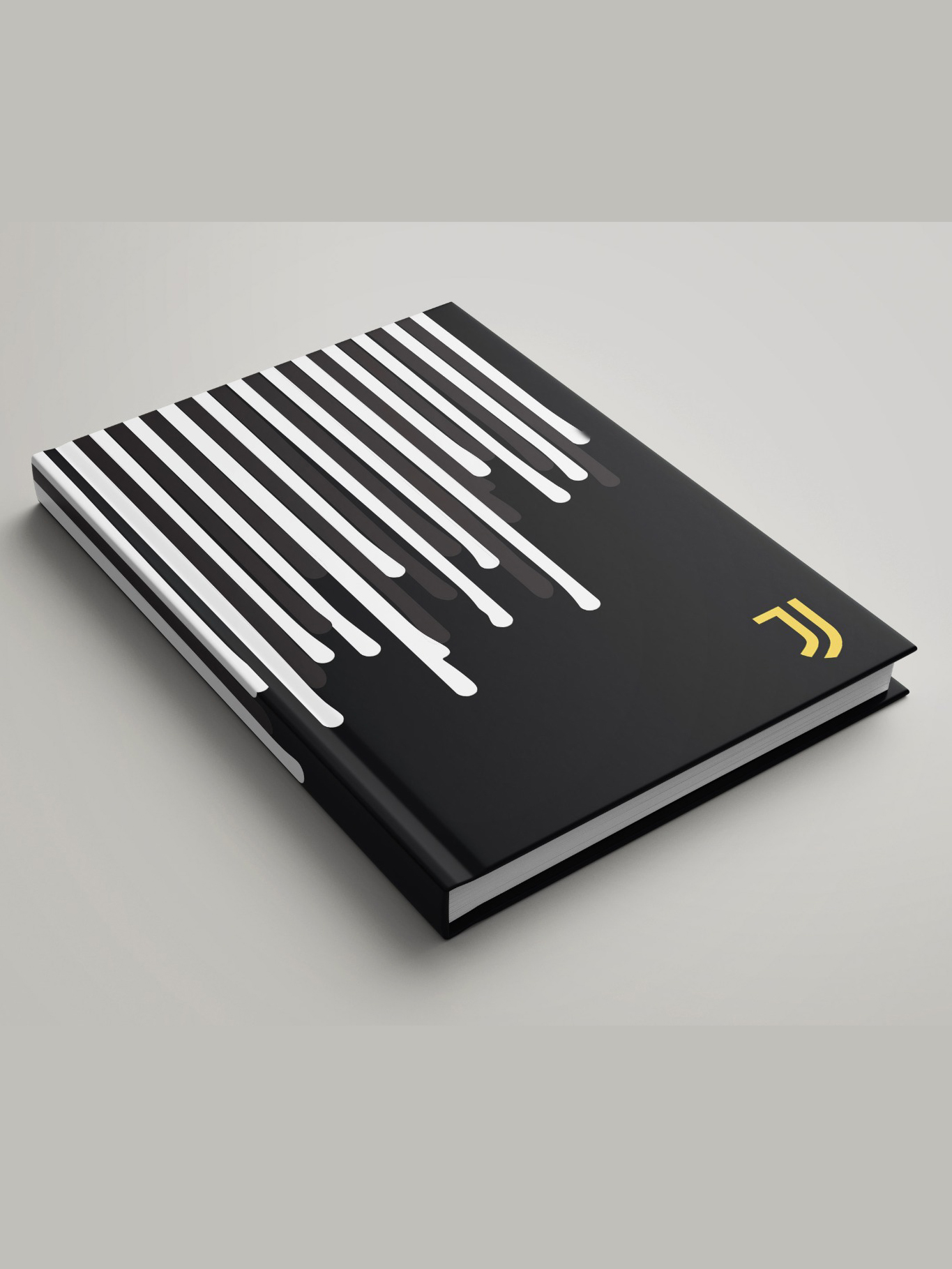 Black and White Printed  Hard Cover A5 Ruled Notebook (Pack of 1)