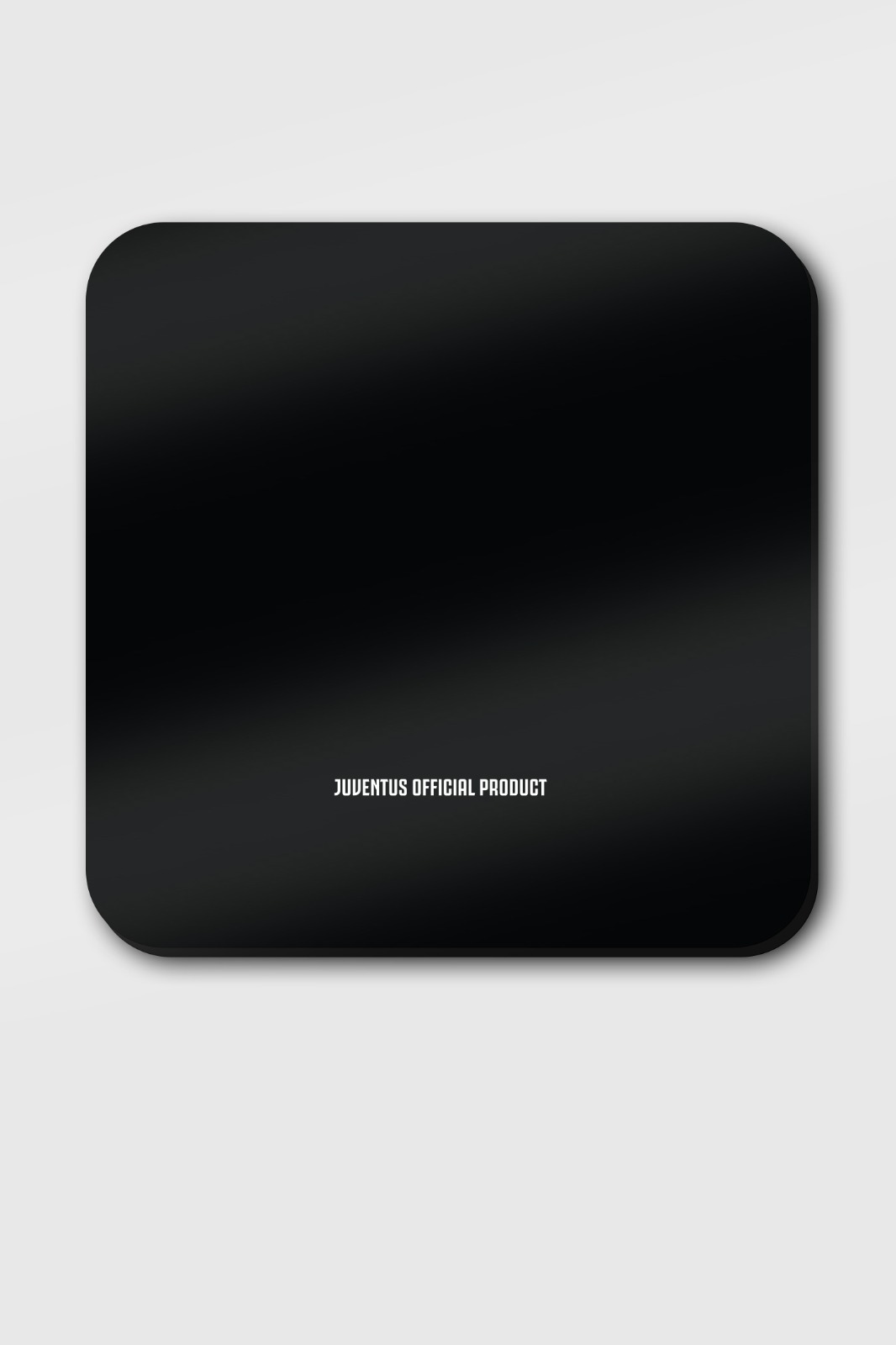 Juventus F.C. Black Printed Square Plastic  Coaster (Pack of 4) (5)