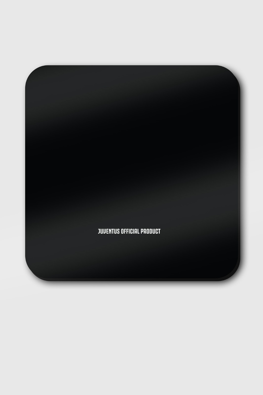 Juventus F.C. Black Printed Square Plastic  Coaster (Pack of 4) (5)