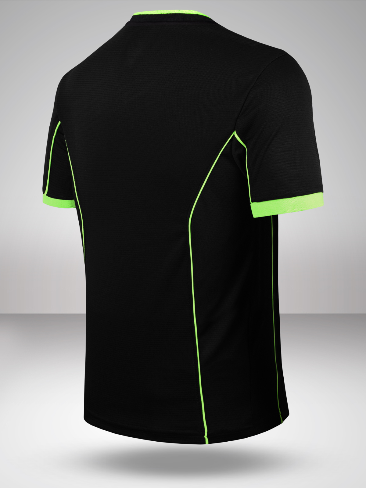 Juventus F.C. Men Black Printed Half Sleeves V-Neck Sports Core Polyester T-Shirt (2)