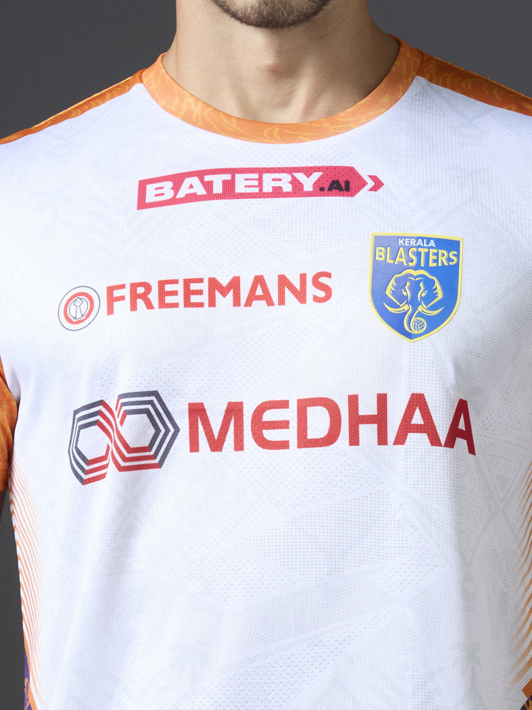 Kerala Blasters FC Official 2024 Third Edition Jacquard Polyester Fan Jersey (6)