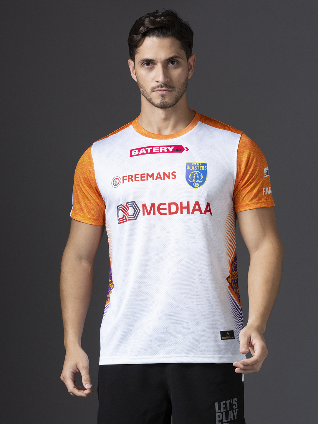 Kerala Blasters FC Official 2024 Third Edition Jacquard Polyester Fan Jersey (1)