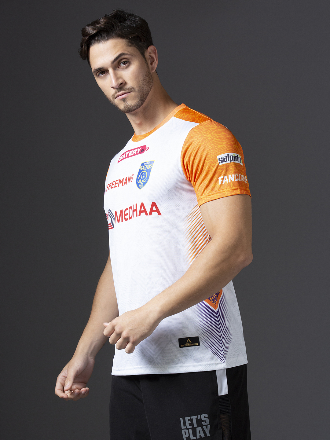 Kerala Blasters FC Official 2024 Third Edition Jacquard Polyester Fan Jersey (2)