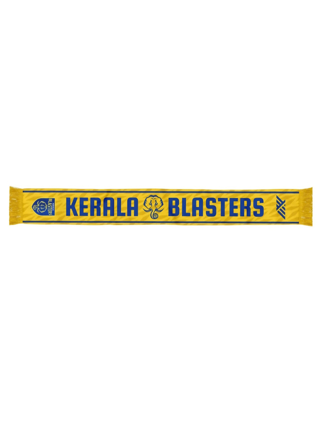 Kerala Blasters FC Yellow Blue Printed KBFC Polyester Scarf (1)
